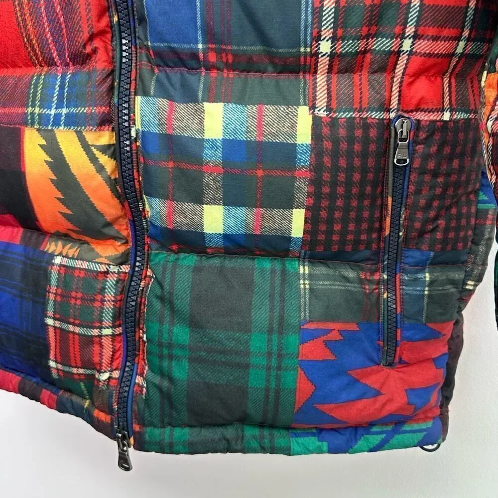 Polo Ralph Lauren Men’s Unisex Ripstop Patchwork Aztec Goose Down Zip Jacket